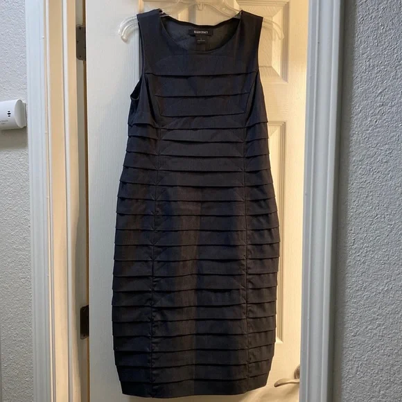 Ellen Tracy dark gray paneled dress - Picture 1 of 9